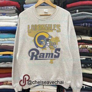 Vintage Los Angeles Rams Football Sweatshirt, Retro NFL LA Rams Unisex Shirt tee
